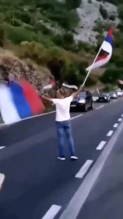 This is how our brothers Montenegrins greeted us after Montenegro finally opened borders with us