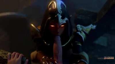 Demon Hunter Sombra Blowjob (SageofOsiris, Audiodude) [Overwatch]