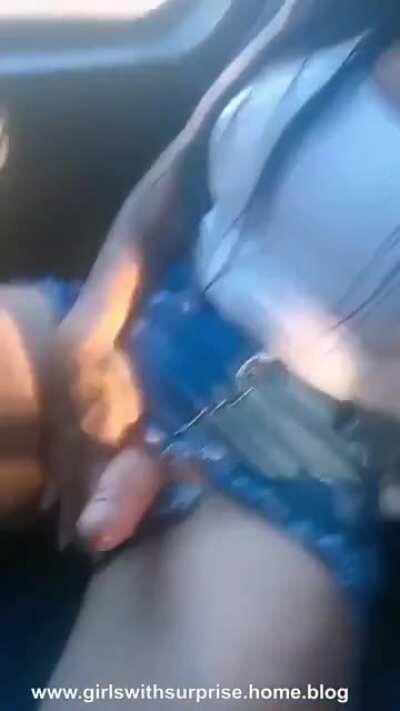 Getting hard in public transport (gif)