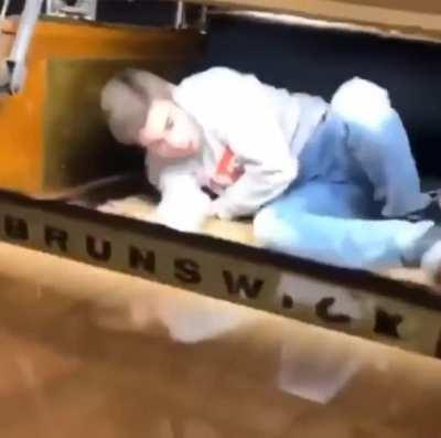 act stupid at bowling