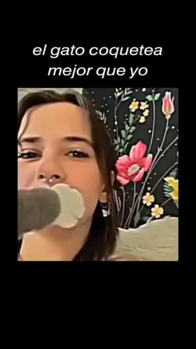 Este gato coquetea mejor que nosotros