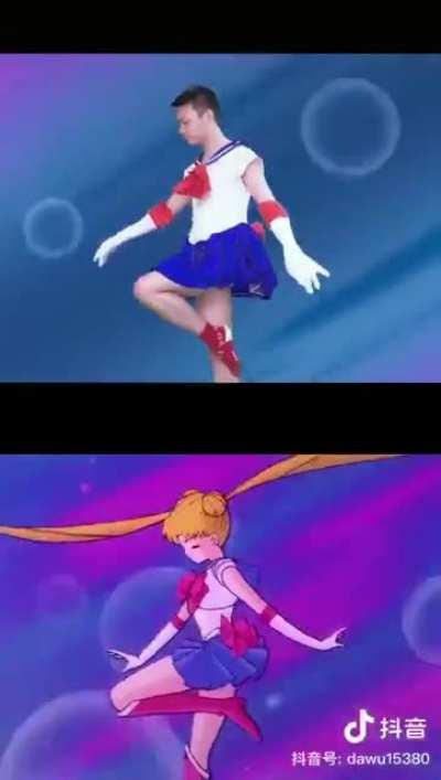 Chad shows off his moves to all of the world.