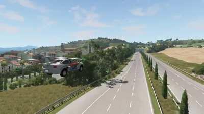 Double cone challenge with a tunnel fly through and cinematic camera