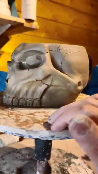 [OC] Making a Demilich mug (Demi-mug? Muglich?)