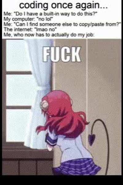 Crap, I actually have to think!