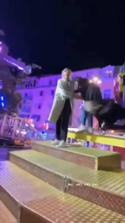 drinking alcohol and going to a theme park