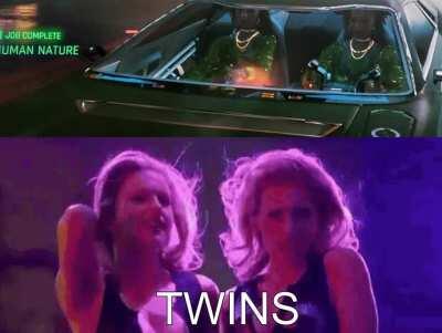 Cyber-Twins! #/ I love burritos at 4am/ Parties that never end#