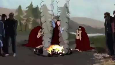 Rare vidéo de bonquiste s'entraînant à une nouvelle méthode d'exécution de cornus