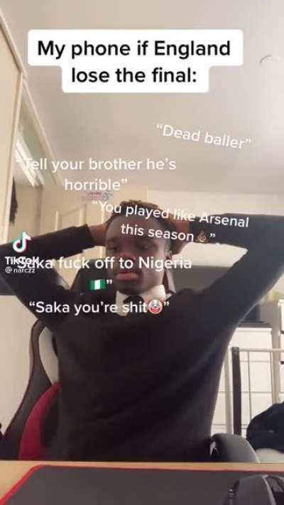 Bukayo Saka’s brother posted this 3 days ago