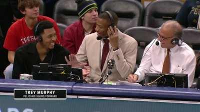 [Highlight] Pelicans broadcasters & Trey Murphy have a discussion about using the hard ER