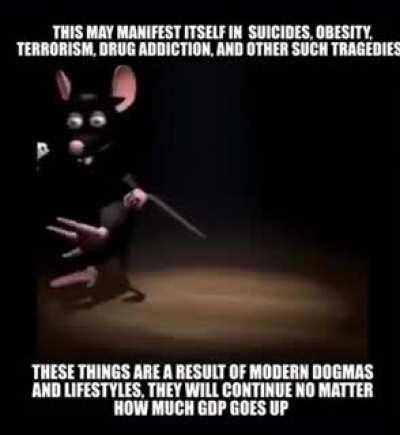 The industrial revolution and its consequences have been a disaster for the human race