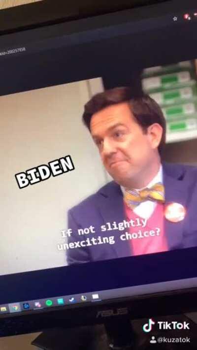 The office election Tik Tok meme... let’s keep these memes going !