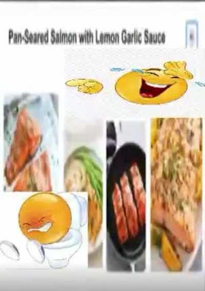 Pan-Seared Slamon with Lemon Garlic Sauce