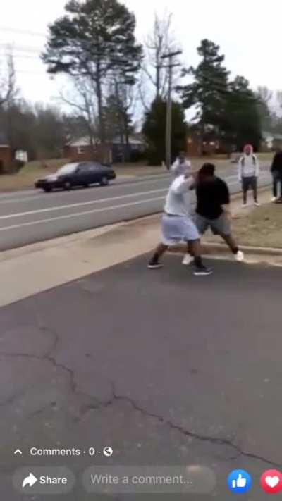 Big Dude Gets whooped! 👊🏽