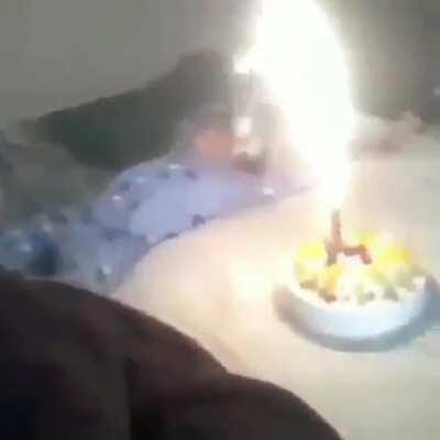 Fire boy he has a horn of fire