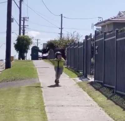 Everytime I ride my minibike through the wasteland.