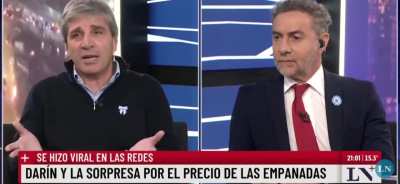 Toto Caputo le responde a Darín acerca del precio de la docena de empanadas