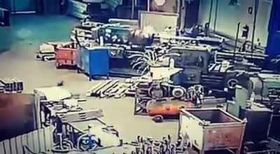 Spun to death! Warning disturbing and gruesome. Please be cautious when operating industrial machines.