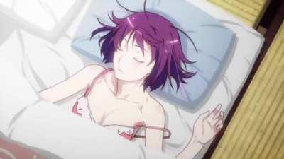 All the credit goes to u/MINENEMA. Nearly every solo frame of Hitagi in Monogatari