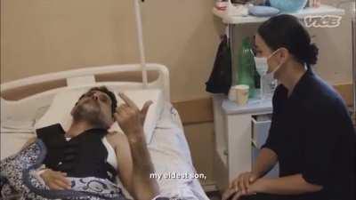 33 seconds... the amount of time it took this Gazain man to list all of the family members he lost in an Israeli bombing of their home.