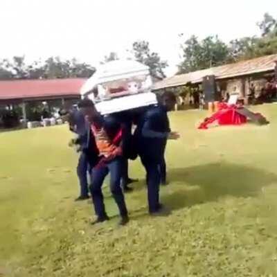 Dancing with a casket WCGW