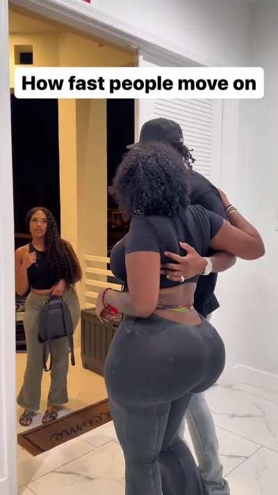 Upgrade in front of her