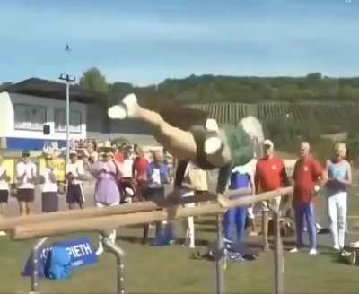 Johanna Quaas is a 99-year-old gymnast from Germany, she started competing in gymnastics at the age of 10 in 1935. Certified by Guinness World Records as the world's oldest active competitive gymnast.