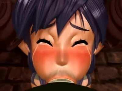 Captured warrior gets face fucked. Scene from Constraint Copulation [Upscaled and Interpolated]