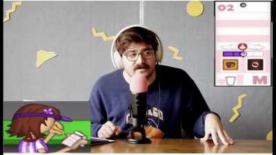 Eddy makes his order at Papa's