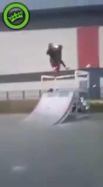Dont bring your scooter to a skate park