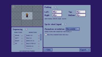 My pixel art character customization program (Top Down Sprite Maker) officially supports one of the most beautiful pixel art character asset packs around!