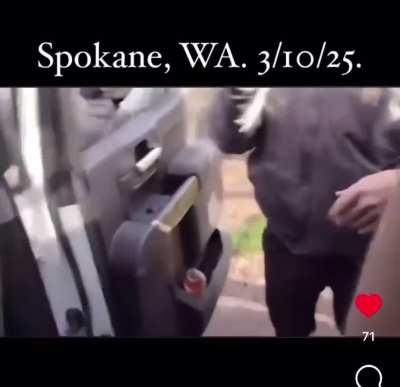 ICE terrorizes pregnant woman in Spokane WA.
