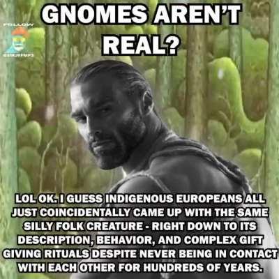 Gnomes aren't rea-