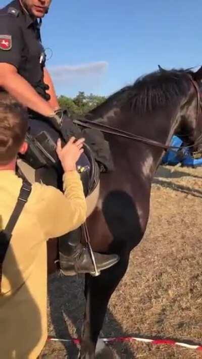 Polizist war nicht begeistert