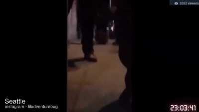 Hear the cast confusion spell cast by these mages in blue at the end of the footage