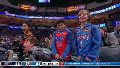 [Highlight] Another Chet Holmgren block leads to JJJ getting crossed by SGA on the other end (with replay)