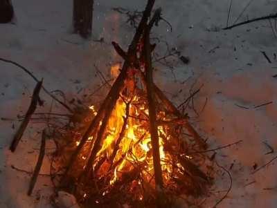 Nothing like a nice winter fire to warm the bones