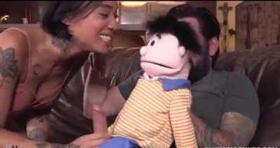 this toy was really looking forward to a blowjob.