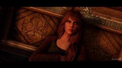 Dragonborn buys a weapon but gets more than she bargained for (Aereleth) [Skyrim]