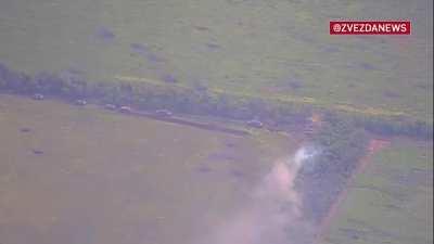 First leopard 2 caught burning on camera.. it also gets fried with other nato based vehicles, fun begins in 0:22