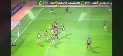 Guy pretends to be injured to try and get penalty, prevents own team from scoring!