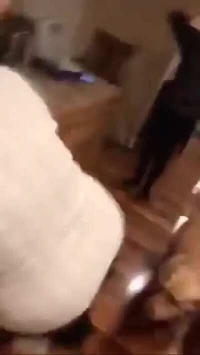 He should’ve sat down😂