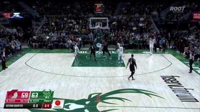 [Highlight] Anfernee beats the halftime buzzer with a difficult baseline fader