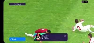 Red card??? There was no contact wtf?...