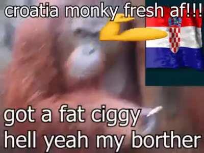 Gay slovenian monkeydonian 🏳️‍🌈 🏳️‍⚧️ 🇲🇰 vs. Chad Croatian Monkeydonian 🇭🇷 💪