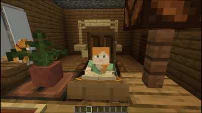 alex doing her homework ngl