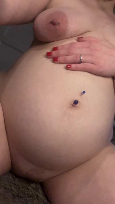 Hope my pregnant body makes your dick throb…