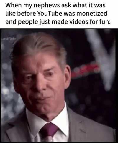 Remember back when Youtube was new and the internet was good