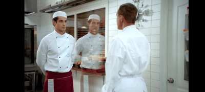 [The kitchen. A Russian TV series]