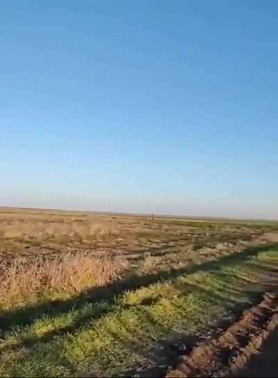 Kalibr cruise missile flies low over the heads of cursing AFU troops